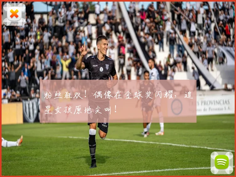 粉丝狂欢！偶像在金球奖闪耀，追星女孩原地尖叫！